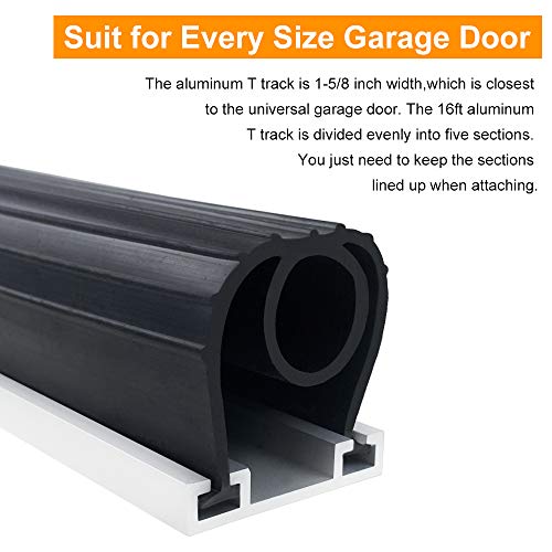 Garage Door Seals HVAC BOWSEN 10FT HeavyDuty U+O Ring Shape Universal