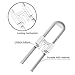 Sliding Cabinet Locks Child Safety,U Shaped Baby Safety Locks,Baby and Child proof Cabinet kitchen Bathroom Storage Doors Knobs and Handles 4 Pack