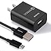 USB Wall Charger with Quick Charge 2.0, TIKONO Quick Charger for Samsung Galaxy S7/S7 Edge/S6 Edge/Plus, Note 5, LG G4 / V10, Moto X, HTC and more | Qualcomm Certified (Black)
