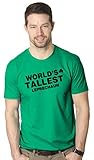 Worlds Tallest Leprechaun T Shirt Funny Saint Patricks Day Shirt