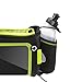 iRainy Neoprene Water-Proof Hydration Running Belt W Touchscreen Zipper Pockets Fitness Workout Belt with Two 12oz BPA-Free Leak-Proof Water Bottles Belt Fits All Smartphones (Green)