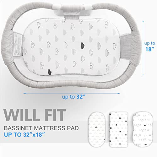 VOLHA&CO Fitted Sheets for Halo Bassinest Swivel Sleeper 100