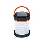 Camping Solar Lantern LED Light - Collapsible Portable Outdoor Small Rechargeable Waterproof Tent Inflatable Lamp For Hiking Fishing Emergencies Hurricane Outages
