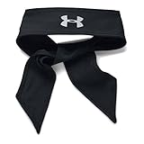 Under Armour Women's Armour Tie Headband, Black/Silver, One Size