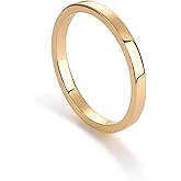 PAVOI 14K Gold Plated Twist Stacking Ring | Bands for Women