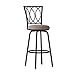 Roundhill Furniture Redico Adjustable Metal Barstool, Powder Coated Black