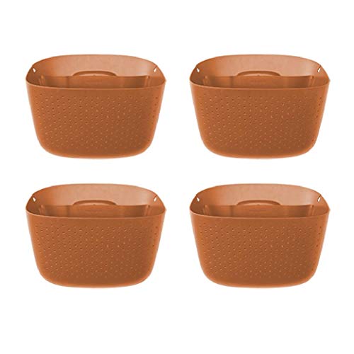 WallyGro Eco Vertical Garden Wall Planter 4 Pack Terracotta