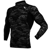 DRSKIN UV Sun Protection Long Sleeve Top Shirts Skins Tee Rash Guard Compression Base Layer (RSMBB-B99, XL)