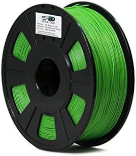 GP3D PLA Green 3D Printer Filament - 1KG 1.75mm 2.2lbs. Compatible With 3D Printers Reprap, Makerbot Replicator 2, Makergear M2 and up, Afinia, Solidoodle 2, Printrbot