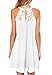 DREAGAL Women's Floral Lace Cocktail Evening Party Dress White Medium