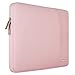 MOSISO Laptop Sleeve Bag Only Compatible with MacBook 12 inch with Retina Display A1534 2017/2016/2015 Release, Polyester Vertical Case with Pocket, Pink