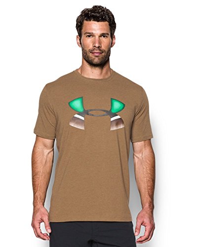Under armour men s mallard logo t-shirt, saddle/black, xx-large