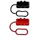 SaferCCTV 2 Pack Battery Quick 175A Connector Dust Cover, Soft Cover, Connector Cover Compatible with 175Amp DC Power Connectors
