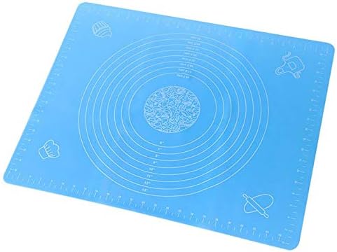 Cook Silicone Baking Sheet Rolling Dough Pastry Cakes Bakeware Liner Pad Mat Oven Pasta Cooking Tools Kitchen Accessories - Blue