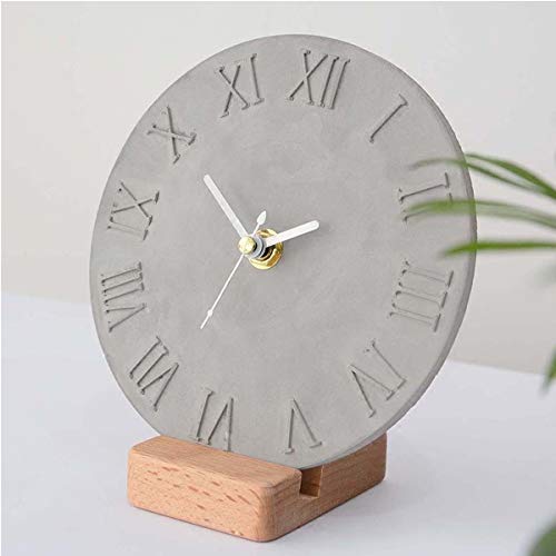 ZUINIUBI Cement Concrete Silicone Mould DIY Craft Clock Making Clay Plaster Mould Handmade for Home Decoration