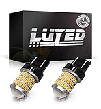 LUYED 2 x Super Bright 9-30v 7440 7441 7443 7444 992 T20 Led Bulb Used For Turn Signal,Corner Lights,Blinker Lights,Amber