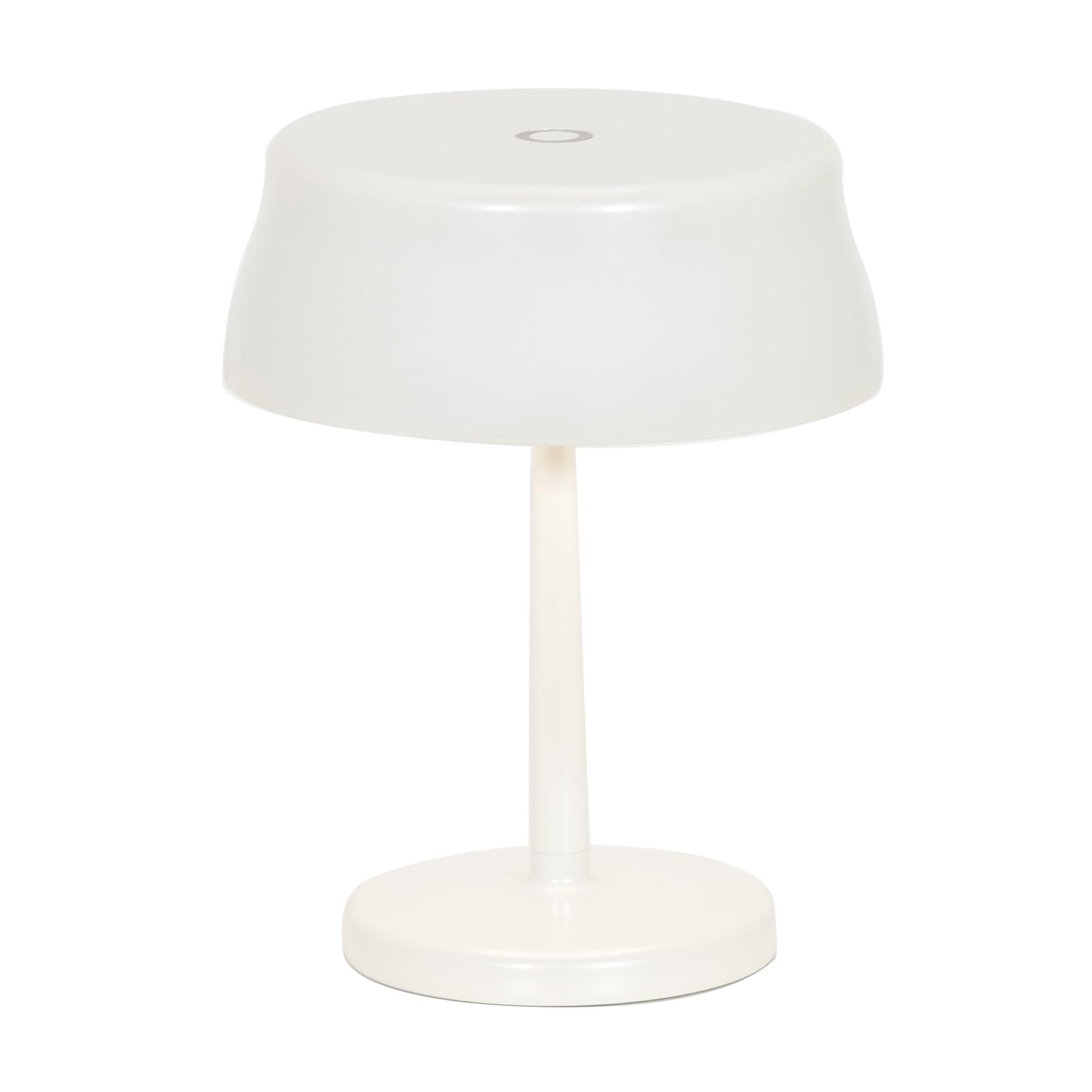 Zafferano, Sister Light Wi-Fi Mini Lamp, Cordless Rechargeable Table Lamp with Remote Control, for Indoor and Outdoor Use, Dimmer, 2200-4000 K, Height 17 cm, Pearly White Colour