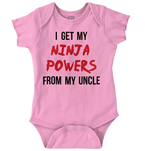 I Get Ninja Powers from My Uncle | Funny Assasin Samurai Romper Bodysuit