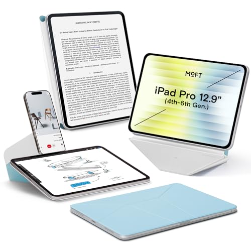 MOFT Dynamic Folio Hülle für 12,9" iPad Pro (4.5.6. Gen 2020/2021/2022), Schlanke Magnetische Tablet Hülle mit Ständer und über 20 Betrachtungswinkeln