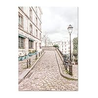 GUOXIN12 Wall Art Paris Posters and Prints,Bedroom Decor Contemporary Pink Canvas Painting Modern City,Picture for Living Room kk69