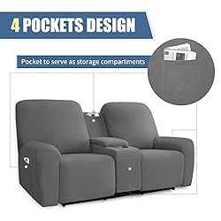Easy-Going Stretch Recliner Loveseat Cover with
