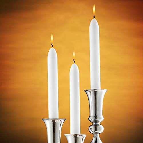 SPAAS White Dinner Candle Sticks 14 Pack 9 Inch Tall White