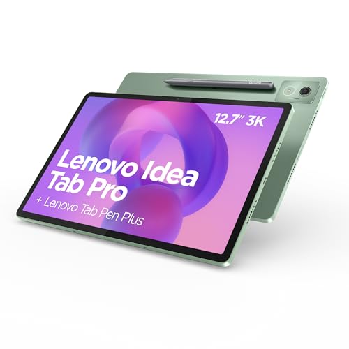 Idea Tab Pro – Tablet 12.7" 3K (MediaTek Dimensity 8300, 8 GB RAM, 256 GB UFS 4.0, 144 Hz, Wi-Fi 6E, Bluetooth 5.3, Android 14) Verde - Incluye Pen
