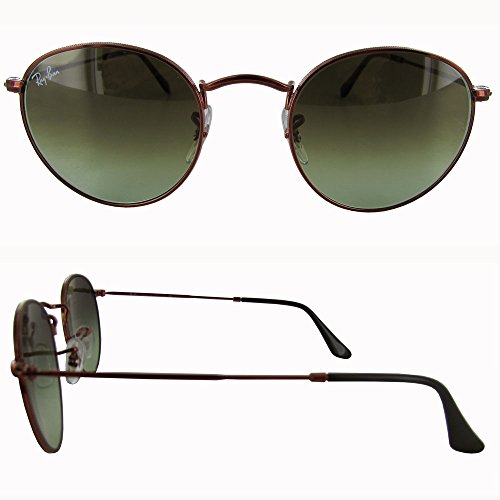 Ray-Ban Metal Round Sunglasses, Shiny Medium Bronze, 53 mm
