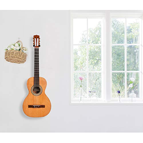 2pcs Guitar Wall Mount Hanger Holder Stand with 1pcs Digital Clip-on Universal Tuner for Acoustic Electric Guitar Bass Ukulele Violin - Thumbnail 6