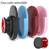 [4 - Pack Colorful] Car Phone Mount,HOOXIN Phone Pop Up Grip Stand and Grips,Upgraded Dashboard Sticker Never Fall Off | for Use in Car, Home, Office(Black|Pink|Red|Blue)