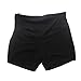 METALIFE Cotton Black Maternity Shorts Pants for Pregnant Women L