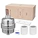 12 Stage Shower Water Filter for Hard Water, Shower Filter Removes Chlorine Universal Showerhead Filter High Output with 2 Replacement Cartridge Filters, Improves Your Hair, Skin and Nails, Chrome