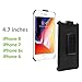 Holster Compatible for Apple iPhone 6, iPhone 6s, iPhone 7 and 8, Rubberized Heavy Duty Holster by Cellet