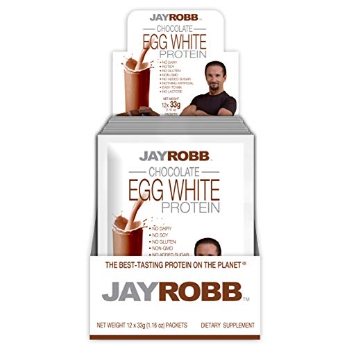 Jay Robb Chocolate Egg White Protein Powder, Low Carb, Keto, Vegetarian