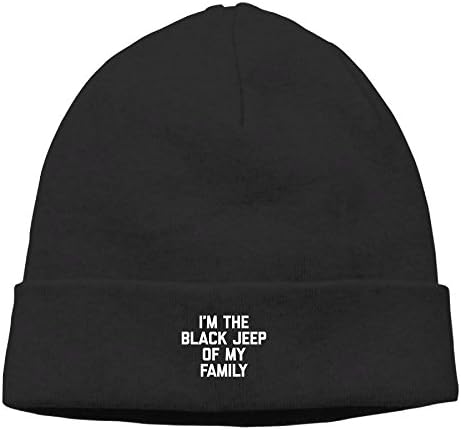 I'm The Black Jeep Of My Family New Winter Hats Knitted Twist Cap Thick Beanie Hat Black