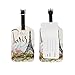 Cooper girl Hand Drawn Paris Eiffel Tower Luggage Tag Travel ID Label Leather for Baggage Suitcase