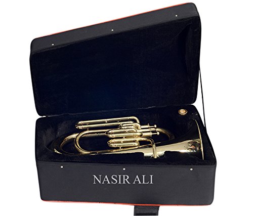 FLUGEL HORN 4 VALVE Bb PITCH BRASS WITH FREE HARD CASE + MP + TUNED