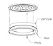 LB72123 LED Flush Mount Ceiling Light, 16 inch, 23W (200W Equivalent) Dimmable 1610lm, 4000K Cool White, Brushed Nickel Round Lighting Fixture for Kitchen,Hallway,Bathroom,Stairwell