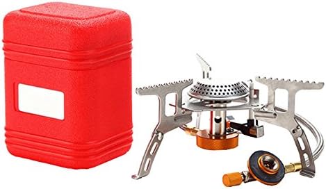 SeWell Apparel Camping Stove 3500W Mini Outdoor Camp Furnace Split Type Cooker Portable Gas 150x70x55mm