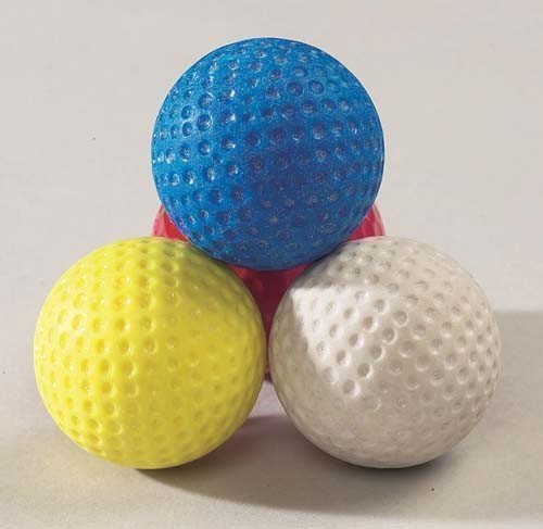 Dead Golf Balls No Bounce Training Ball For Crazy & Mini Golf Assorted Pk Of 12