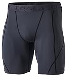 TM-MUS17-CHC_X-Large Tesla Men's Compression Shorts Baselayer Cool Dry Sports Tights MUS17