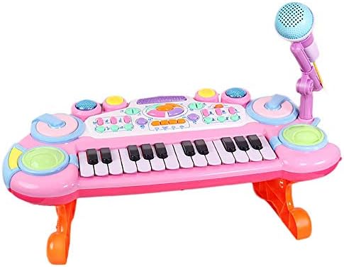 子供のためのピアノ 演奏の複数の方法を持つ24キー幼児ピアノ 角角の曲がったピアノキーボードは3 12歳の男の子の女の子のためにインストールしやすい