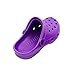 Sara Z Womens Rubber Foam Slingback Clogs with Ventilated Upper Size 7-8 Purple