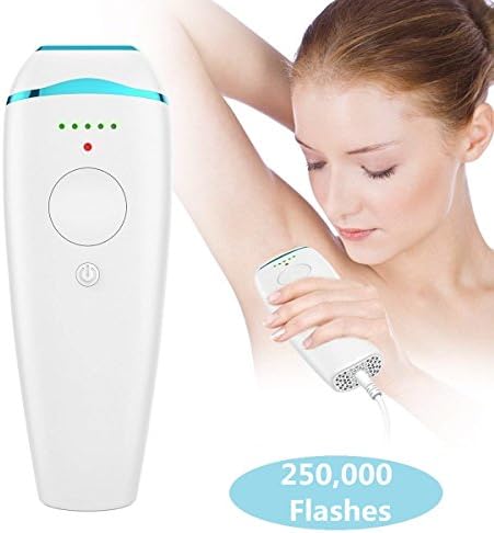 COOING Permanent Light Hair Remover For Women Painless Face & Body IPL Hair Removal System 250,000 Flashes (Blue)