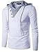 WHATLEES Mens Hipster Casual Slim Fit Long Sleeve Hoodie T Shirt Tops