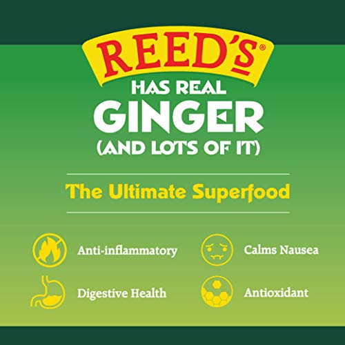Reed's Real Ginger Ale, AllNatural Classic Ginger Ale Made with Real Ginger (4pk 12oz Slim