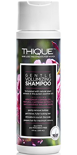 THIQUE Gentle Volumizing Shampoo Hair Loss Treatment for Women - Sulfate Free 8oz