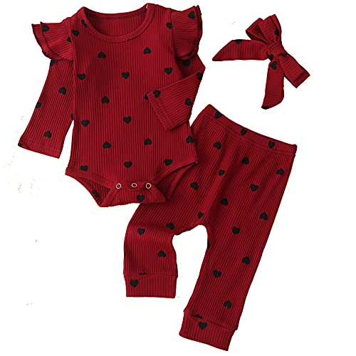 Infant Baby Girl Clothes Outfits,Fall Winter Romper Christmas Clothing
