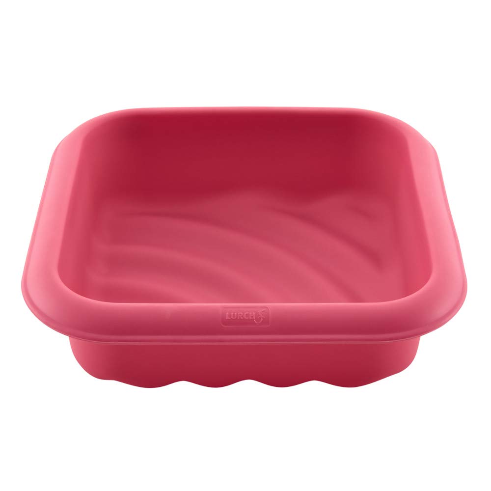 Lurch FlexiForm Wave 83040 Cake Mould 100% BPA- Platinum Silicone for Special Baking Creations, Inner Dimensions 17 x 17 cm, Cotton Candy