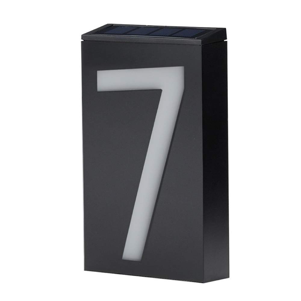 Solar House Numbers, LED Lighted/Illuminated House Number, Metal Address Plaque, Address Numbers for Houses, Address Plaque for Houses, LED Address Sign from JBD Signature (7)